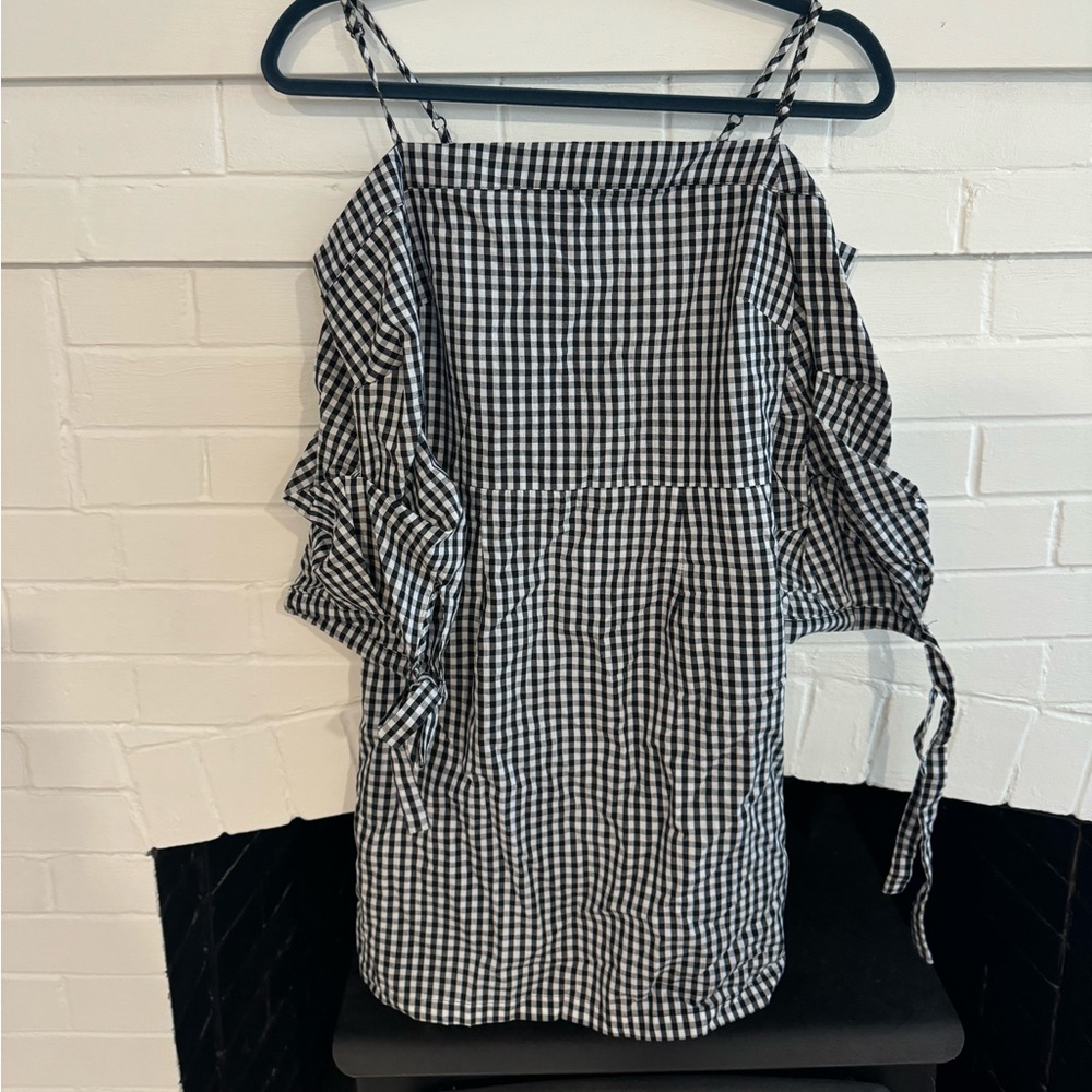 Sugarlips Black and White Asymmetrical Dress